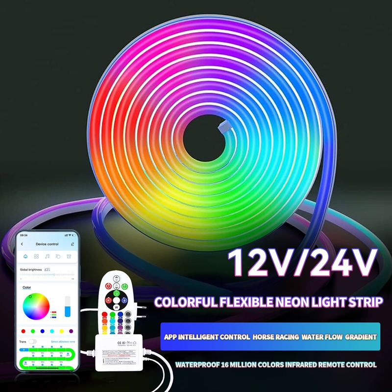 Bluetooth control Colorful LED Strip Light Room Decor Strip Light Strip ...