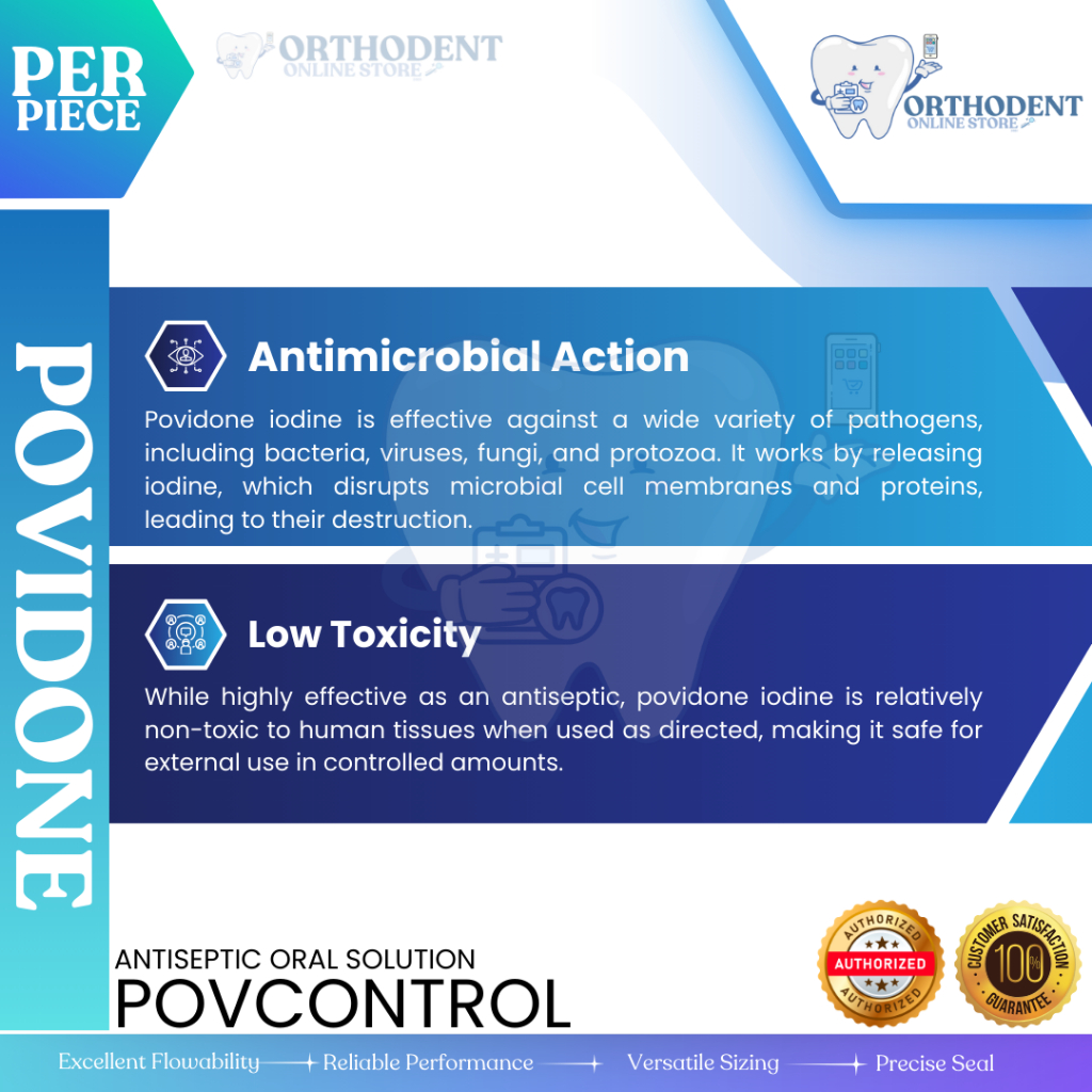 Povidone Iodine Gargle Mouthwash 120mL (PovControl): Powerful ...