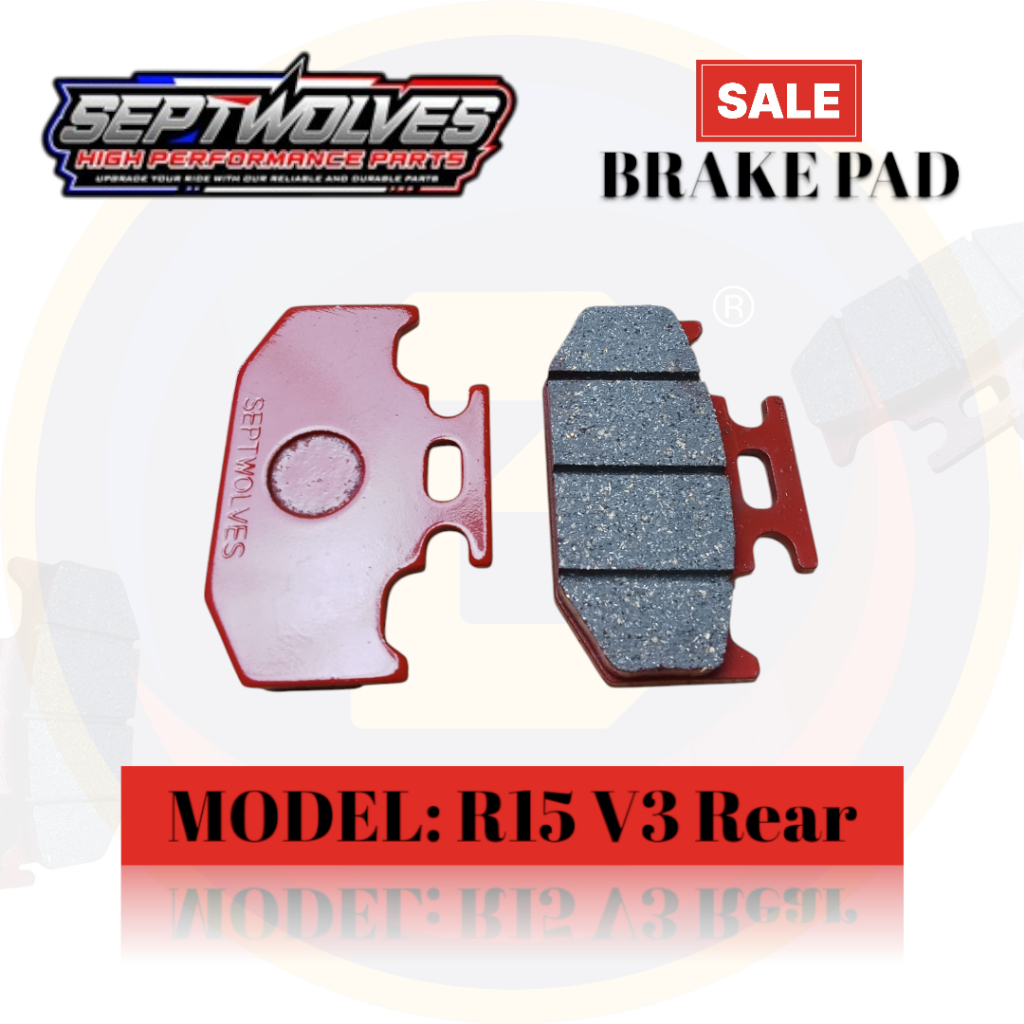 Brake Pad for Yamaha R15 V3 Rear, Motorcycle Brake Pad for Yamaha R15 ...