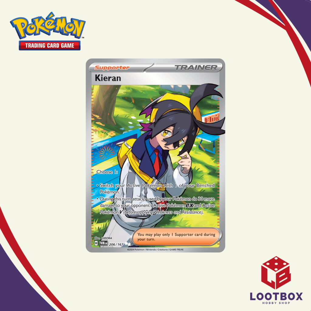 Pokemon Card Game: Kieran (Ultra Rare) - Twilight Masquerade | Shopee ...