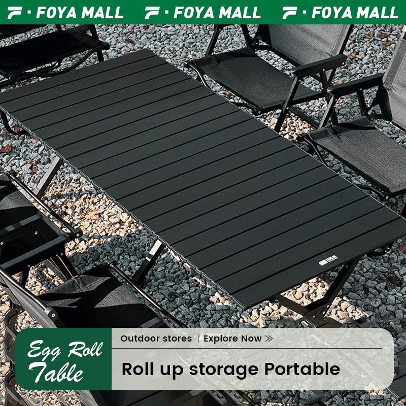 Outdoor Folding Table Egg Roll Table Camping Barbecue 120cm Camping ...