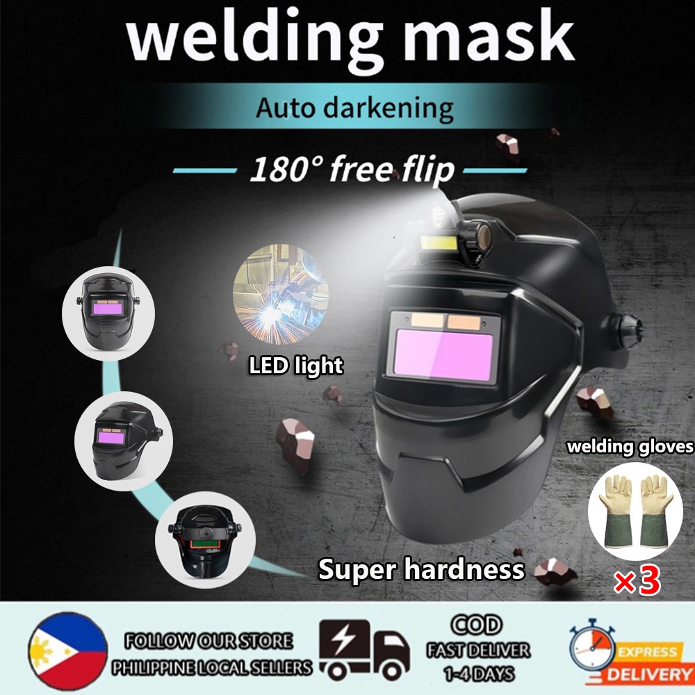 Auto darkening original Solar welding mask resist sparks Welding Helmet ...