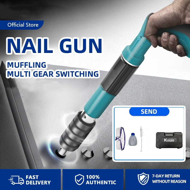 【COD】6 Gears Nail Gun Manual Steel Nail Gun For Concrete Rivet Tool ...