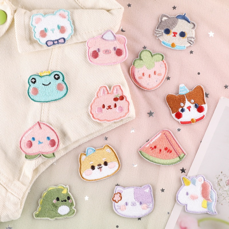 Cute Animal Embroidery clothes patch stickers Iron patches clothes ...