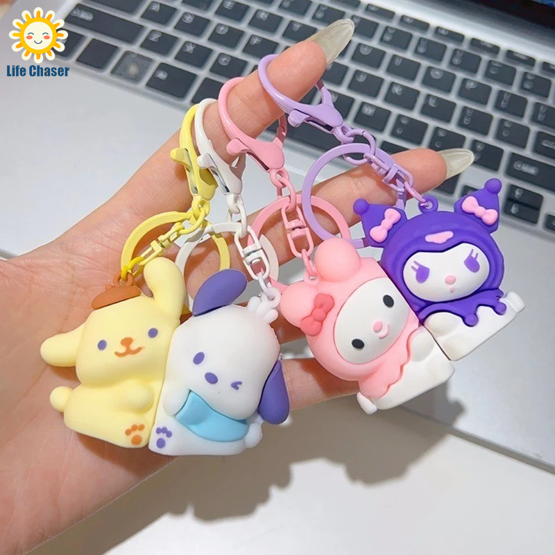 Magnetic Puppy Key Chain Couple Magnet Suction Keychain Sanrio ...