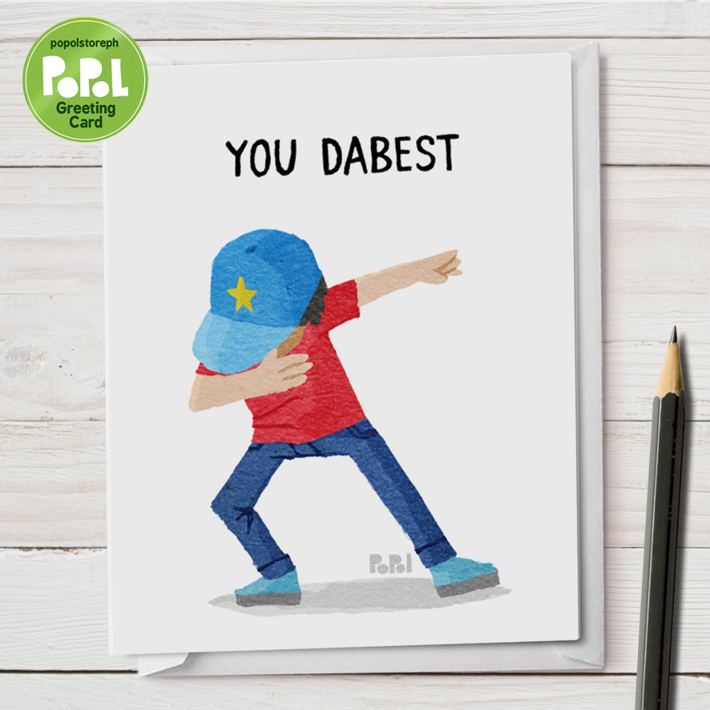 Popol - You Dabest - Greeting Card Cute Funny Sweet Love Friendship ...