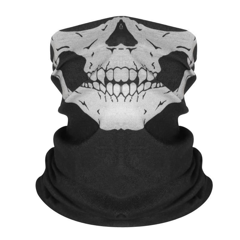 MJ&AJ Motorcycle riding ghost face mask horror Head Cover Cycling ...