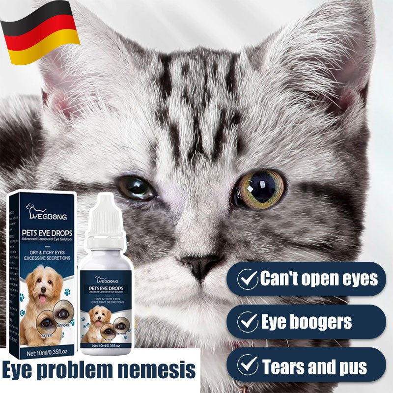 10ML Pet Eye Drops for Cat Dogs Eye Infection Opthalmic Gentamicin Eye ...