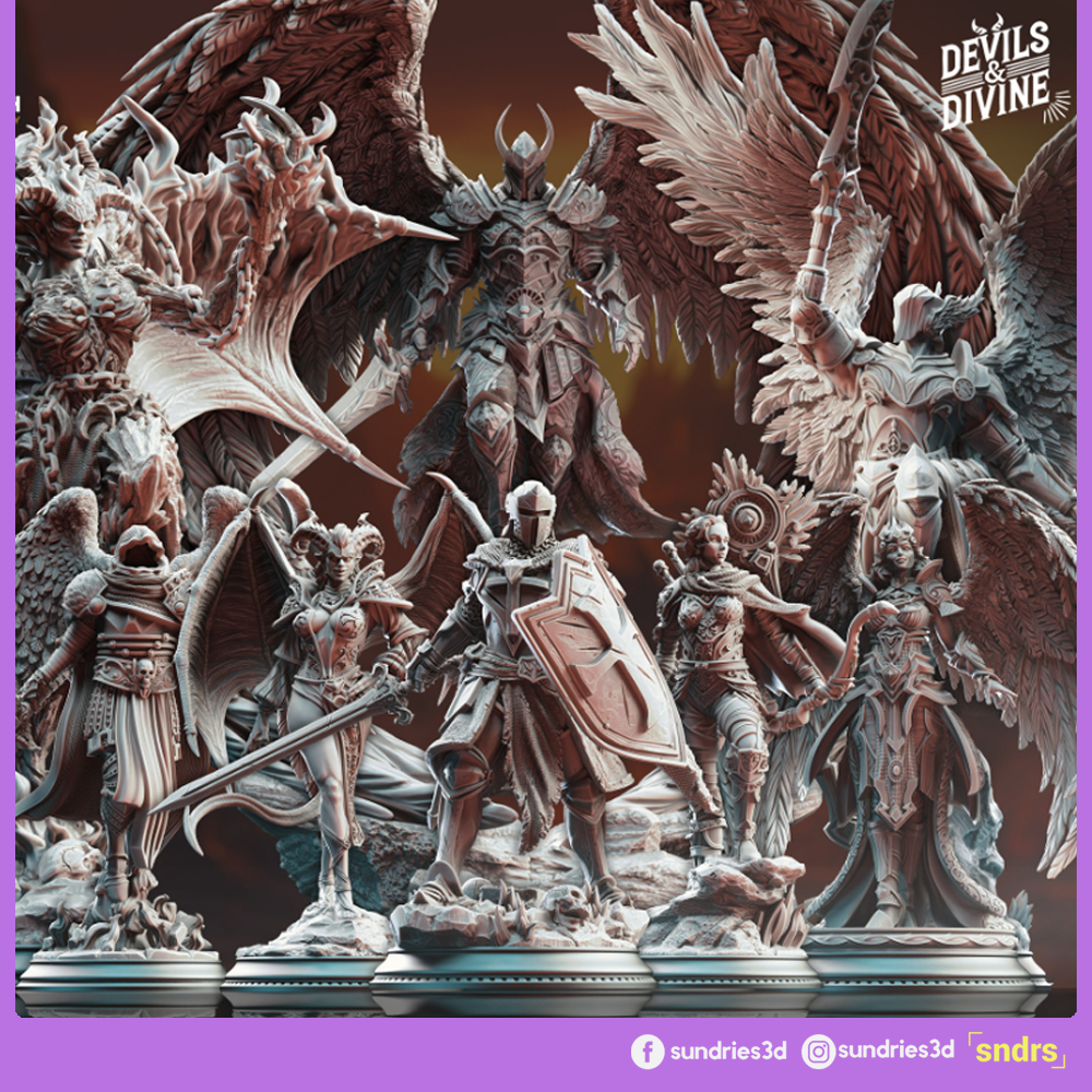 Devils & Divine by DM Stash miniatures DND tabletop minis January 2025 ...