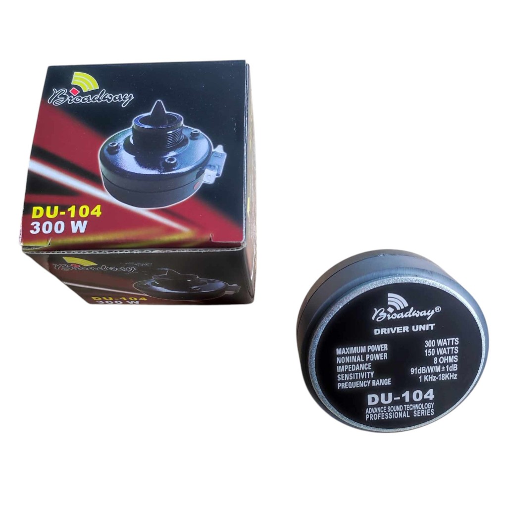 BROADWAY DU-104 DRIVER UNIT TWEETER 300W (Original, Per Piece) | Shopee ...
