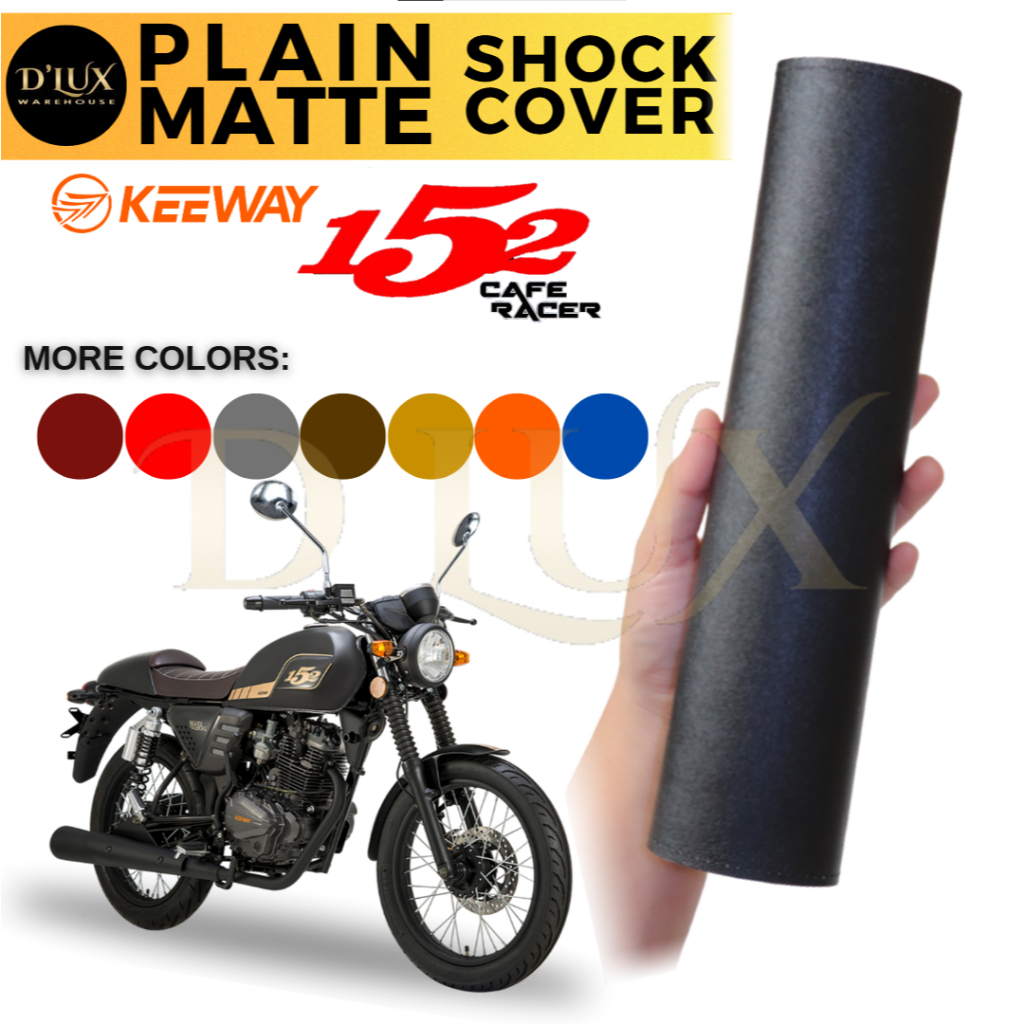 Cafe Racer 152 PLAIN MATTE SHOCK COVER LEATHER - HIGH QUALITY LEATHER ...