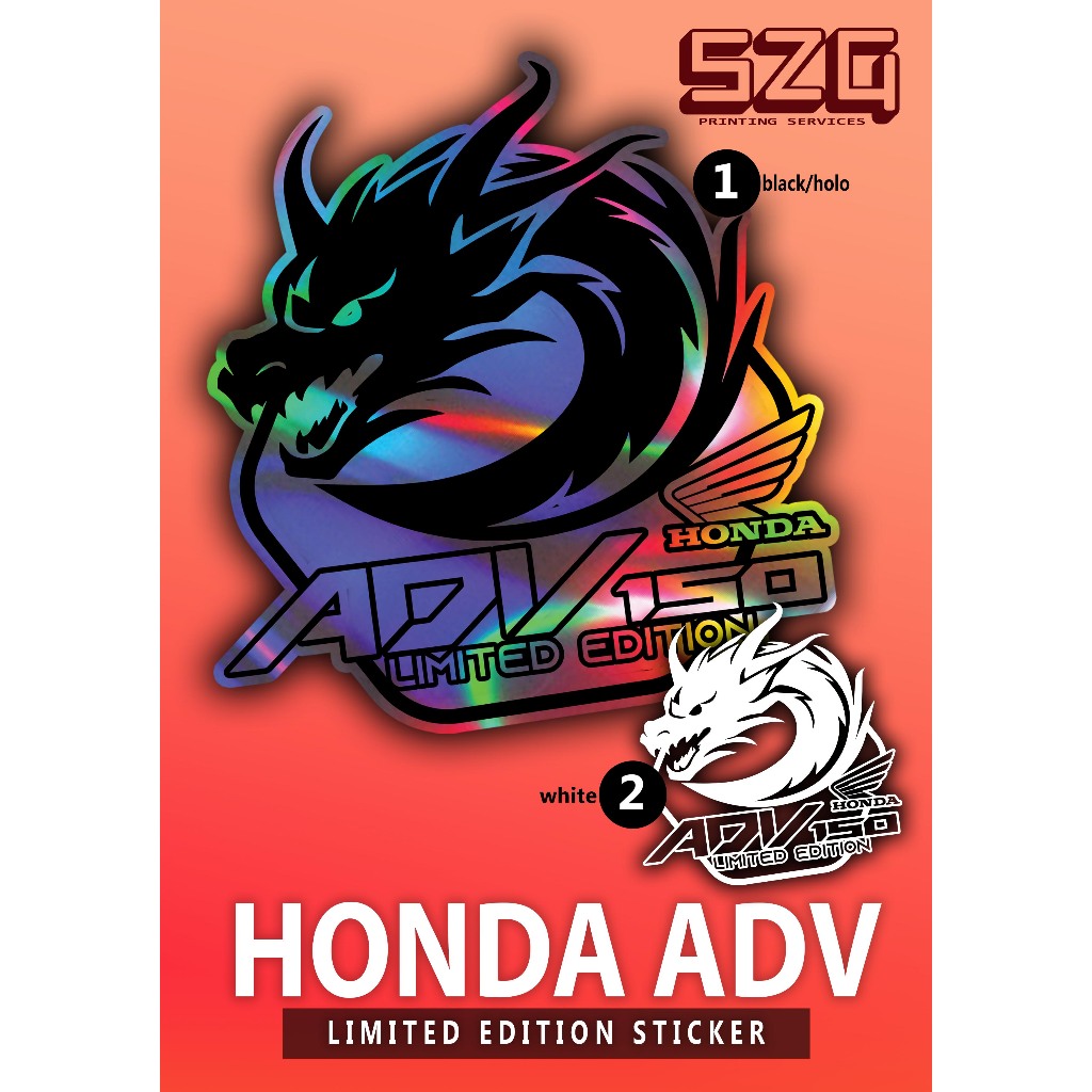HONDA ADV LIMITED EDITION STICKER | Shopee Philippines