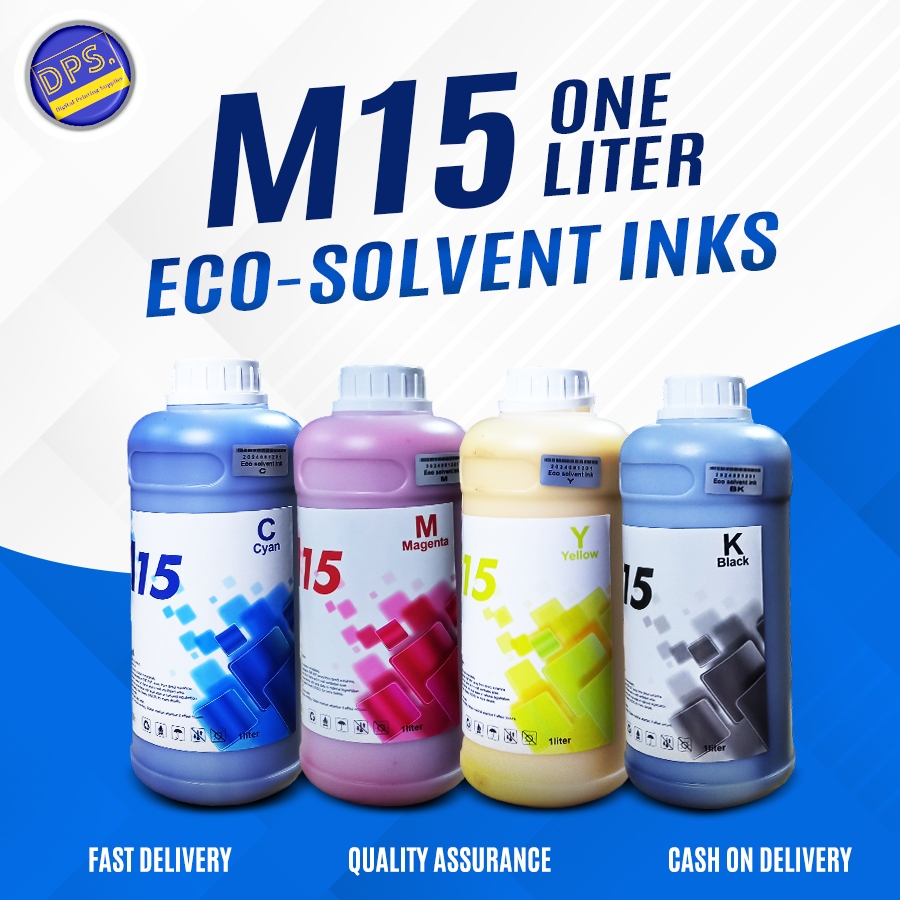 DPS Eco Solvent M15 Ink 1Liter Compatible for DX5 l DX7 l DX11 l XP600 ...