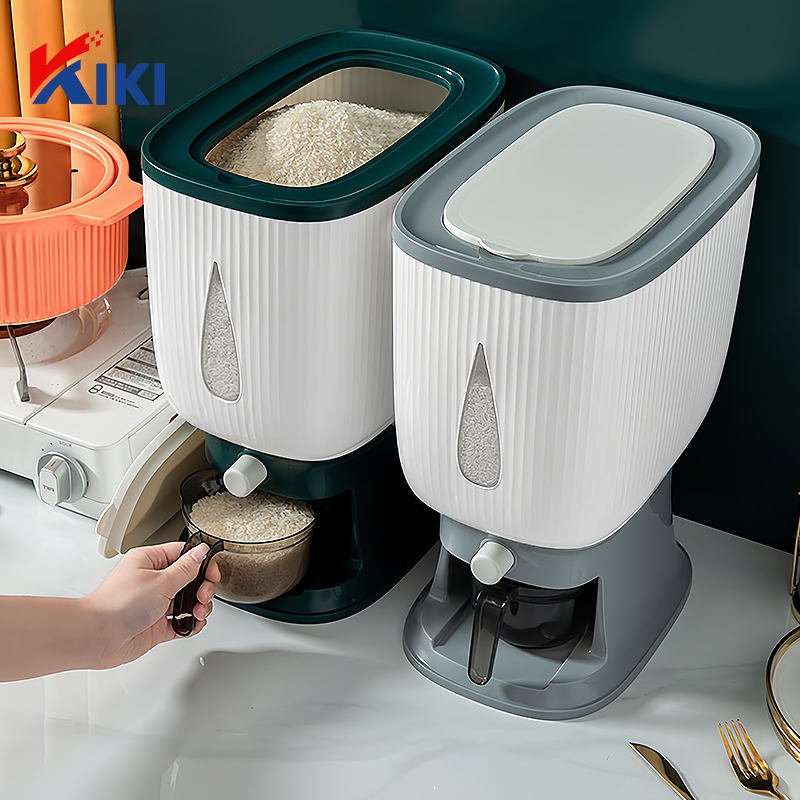 12kg Rice Dispenser and Storage with measuring cup, Whole Grains ...