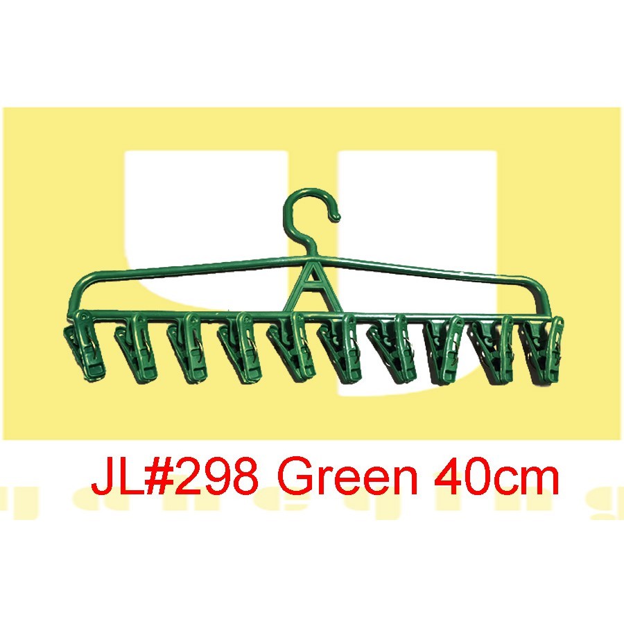 Plastic Hanger with 10 Clips Hanger Clip Spring Clip Pin Hanger ...