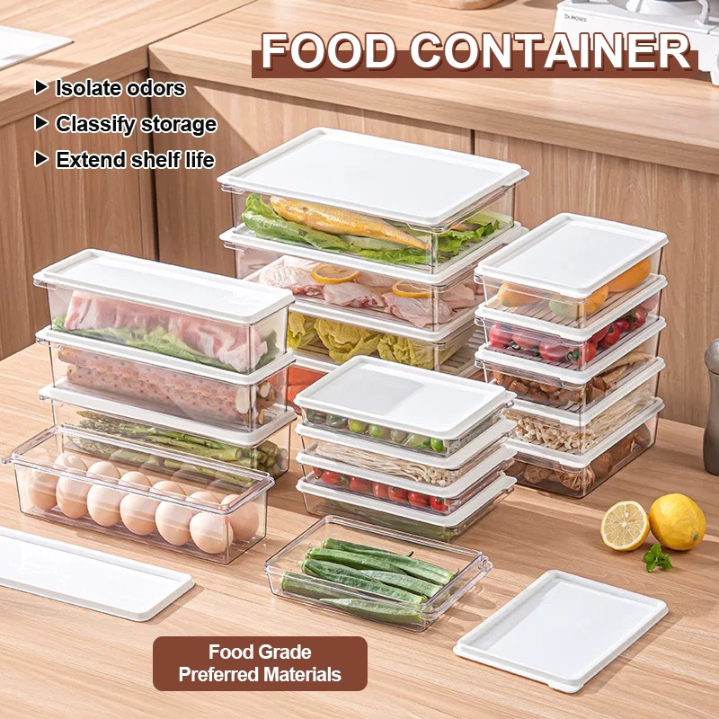 Organizer Food Storage Box Fruits Meat Fish Food Storage Container With ...
