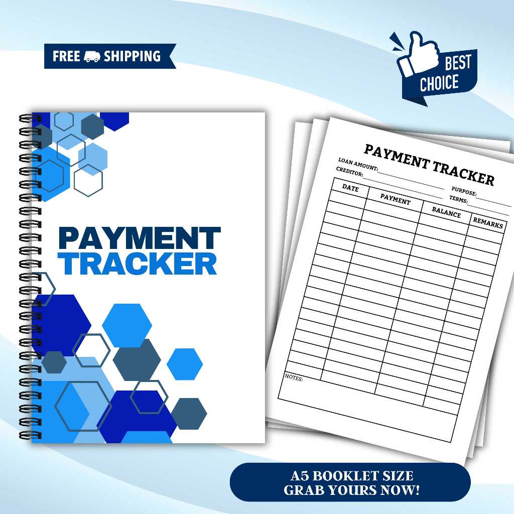 Payment Tracker Record Notebook | Shopee Philippines