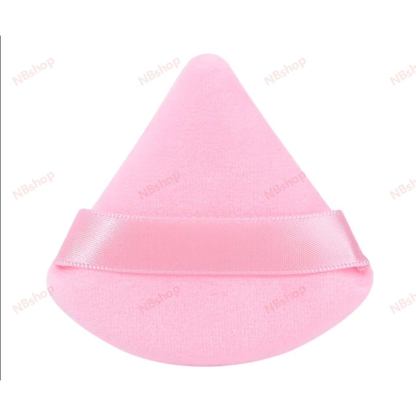 2Pc Triangle Velvet Powder Puff Flours Mini Face Makeup Sponge ...