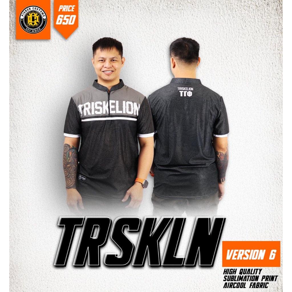 TRISKELION V.6 FULL SUBLIMATION AIRCOOL CHINESE COLLAR | Shopee Philippines