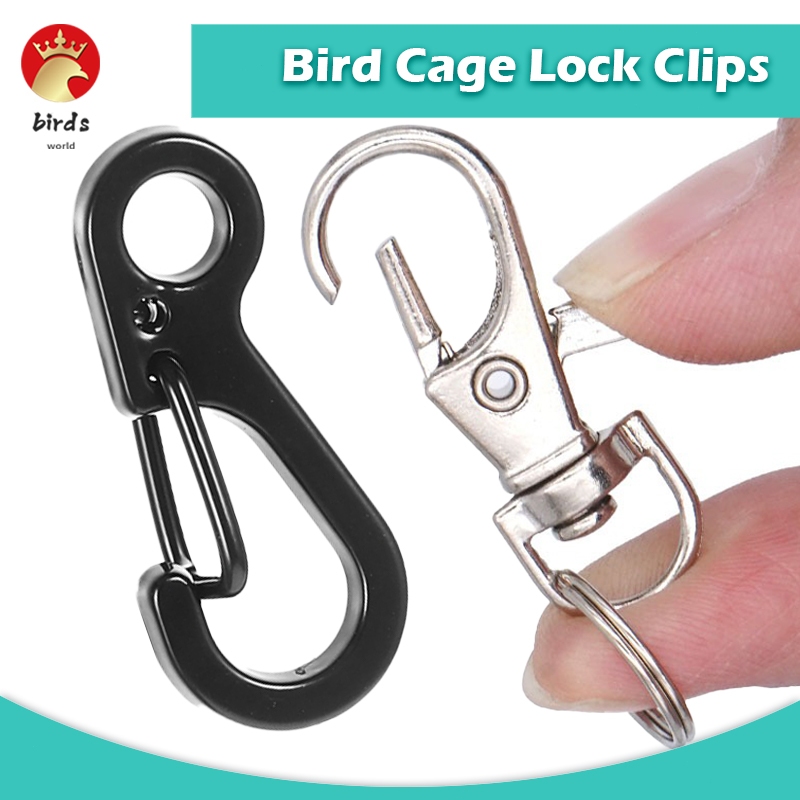 Bird Cage Lock Clips Bird Cage Door Lock Metal Hook Lock for Pigeon ...