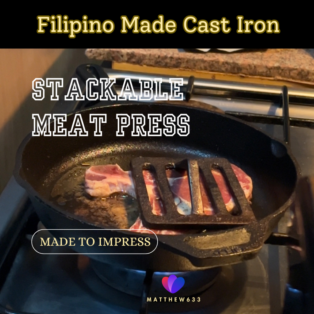Filipino-made Cast Iron Stackable Meat Press Chef Press SOLD PER PIECE ...