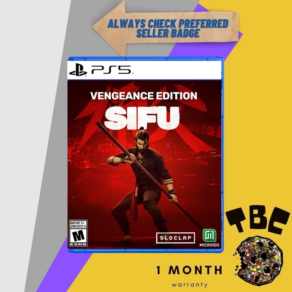 Jeu PS4 Sifu Vengeance Edition - Très Bon État - Complet Avec Boîte & Instructions