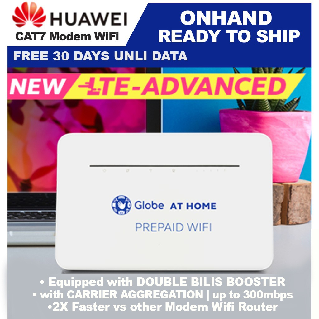 LTE Advanced CAT 7 Globe at Home Wifi (B535 932 Prepaid Wifi) | Shopee ...