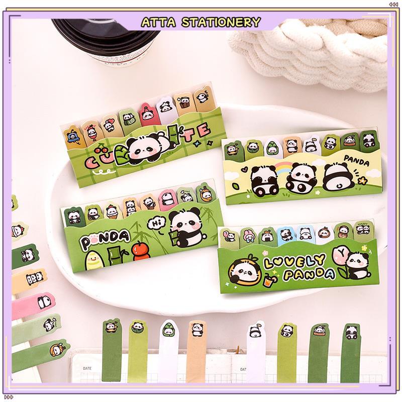 120Sheets Cartoon Panda Line Sticky Notes Cute Memo Stationery Student ...
