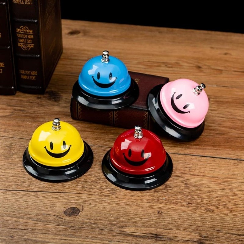 Desktop Call Bell Lovely Smile Face Desk Service Bell Ding Bell Counter ...