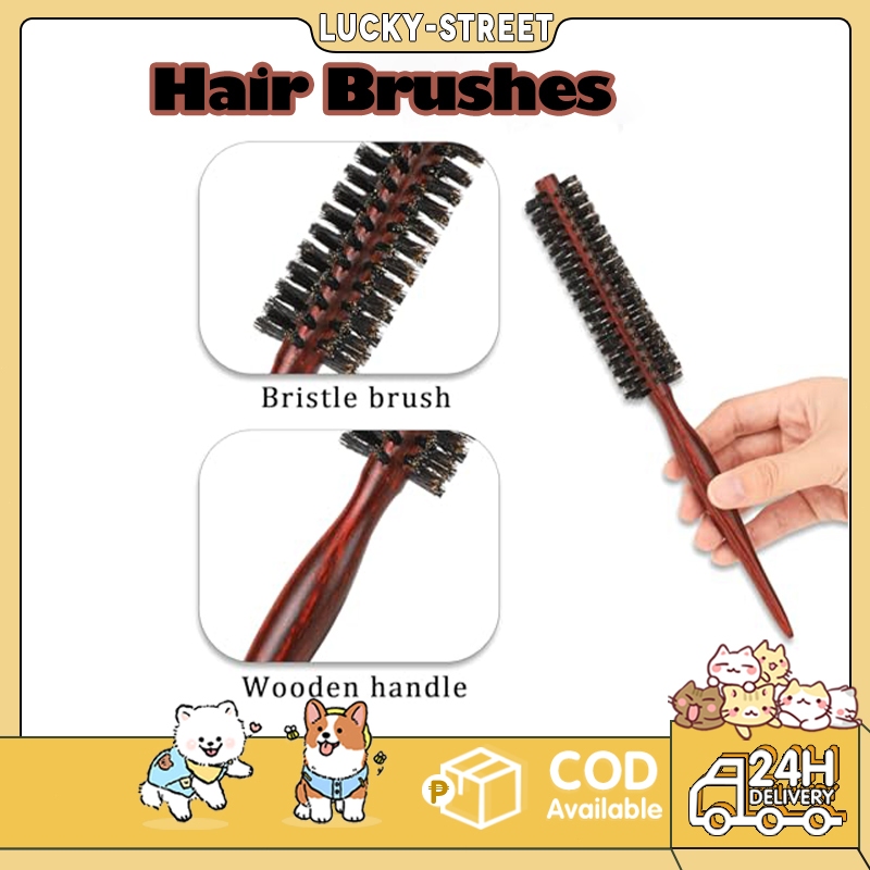 Professional Hair Brush Comb Anti-static Boar Bristle Hair Brush Hairdressing Tool small