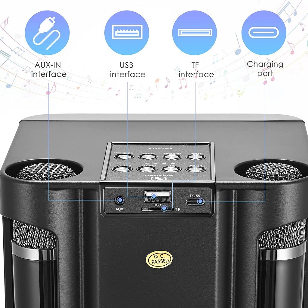 Jiditech Wireless Bluetooth Speaker with mic 3D Stereo Amplifier ...