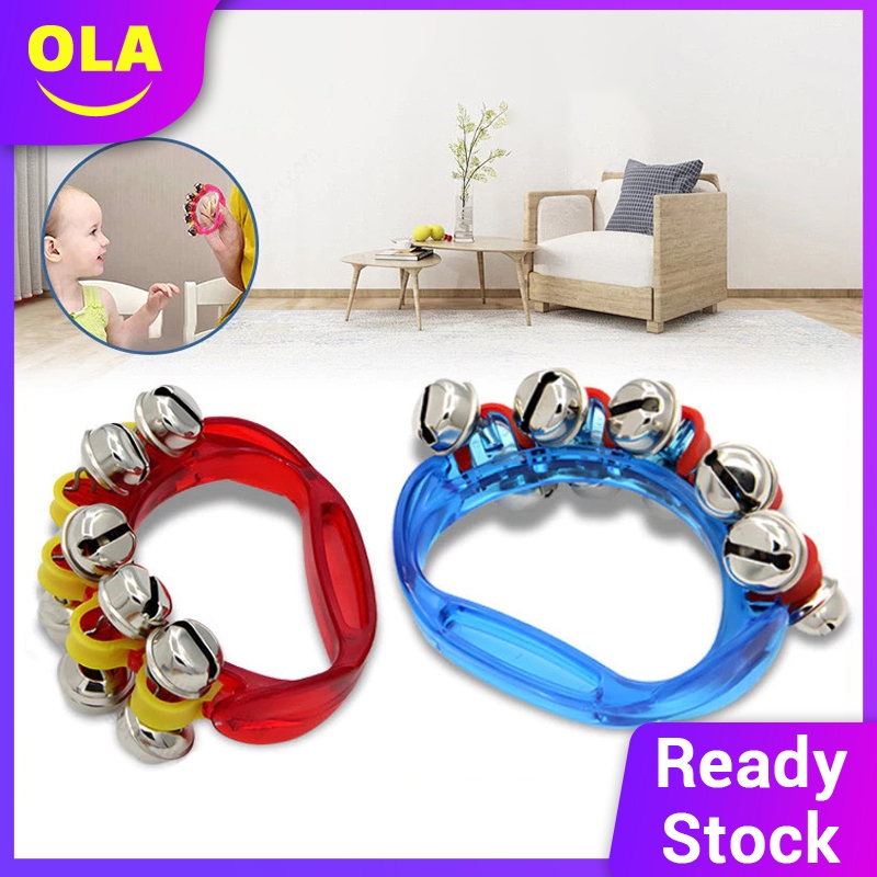 Hand Bells Musical Instrument, Tambourines Half Moon Shakers Metal ...