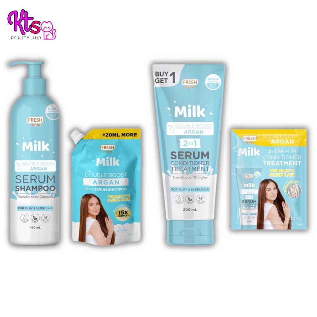 FRESH HAIRLAB Milk Boost Argan 2 in 1 Serum Conditioner Treatment ...