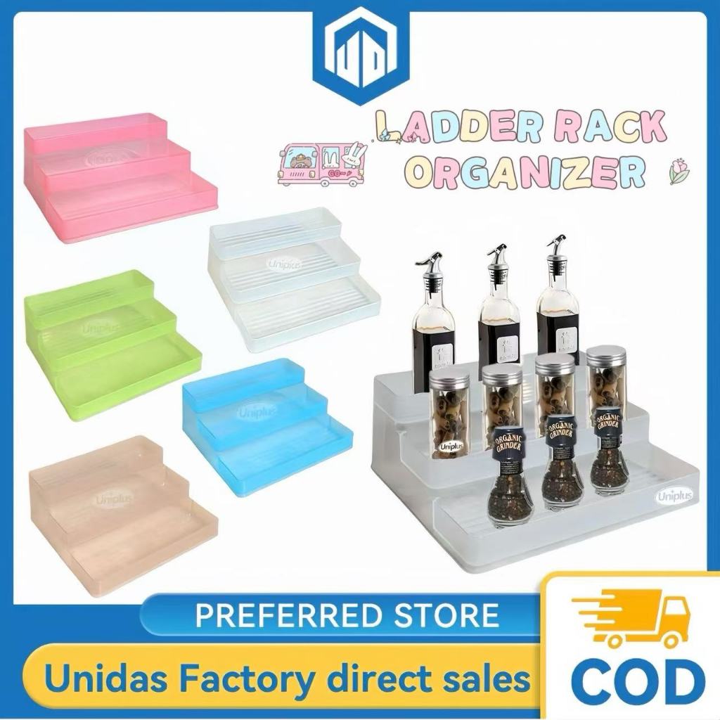 UNIDAS 3 Layer Ladder Display Storage Rack Decoration Display Indoor ...