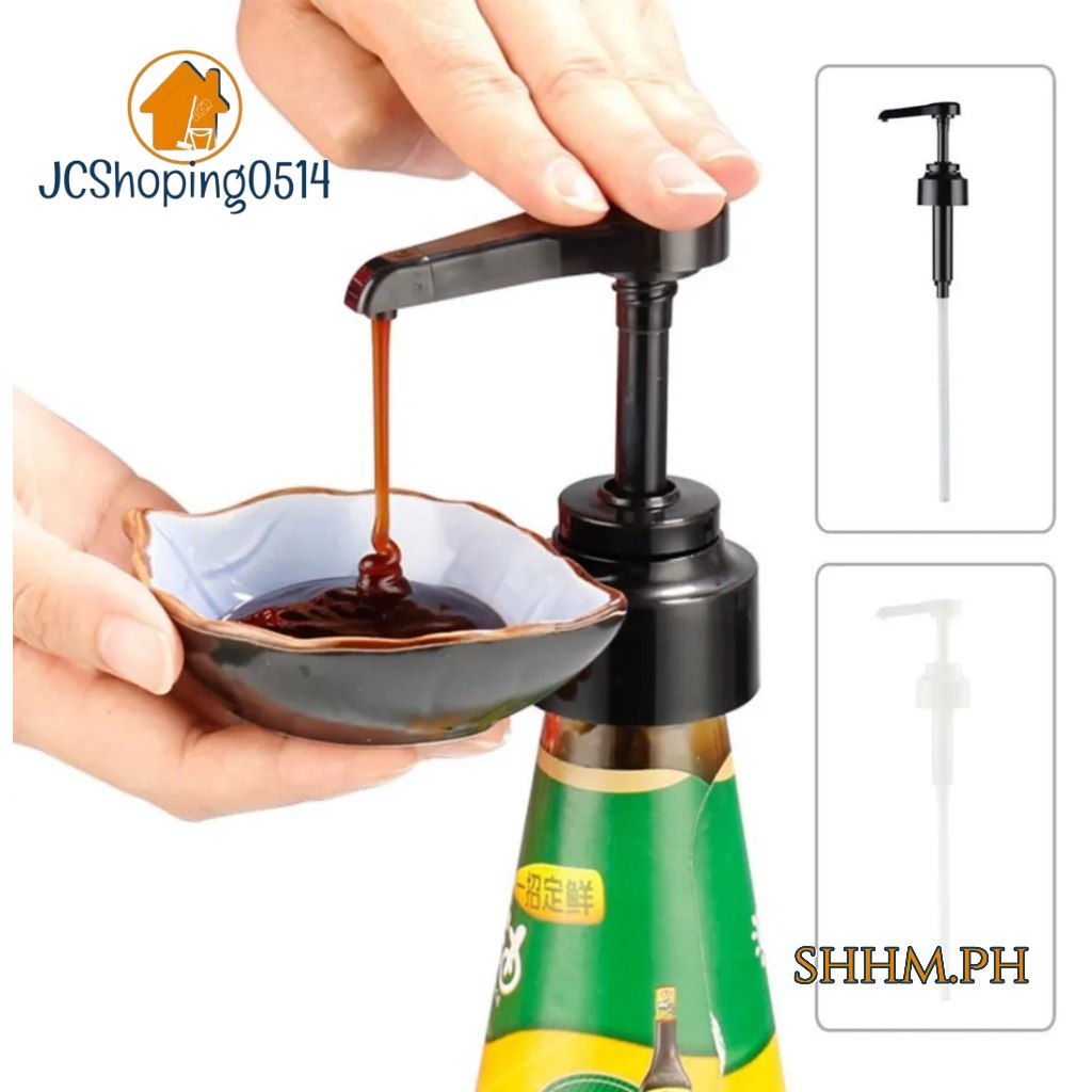 SHHM.PH Syrup Bottle Nozzle Pump Bottle Oyster Sauce Dispenser Ketchup ...