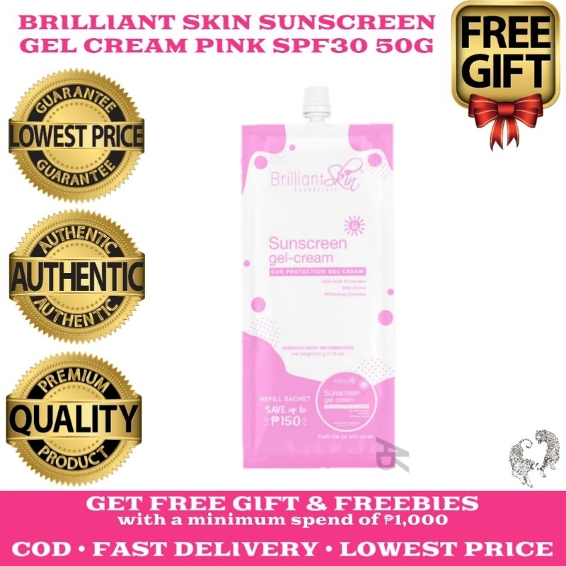 ORIGINAL BRILLIANT SUNSCREEN PINK SPF30 50G BY BRILLIANT SKIN ...