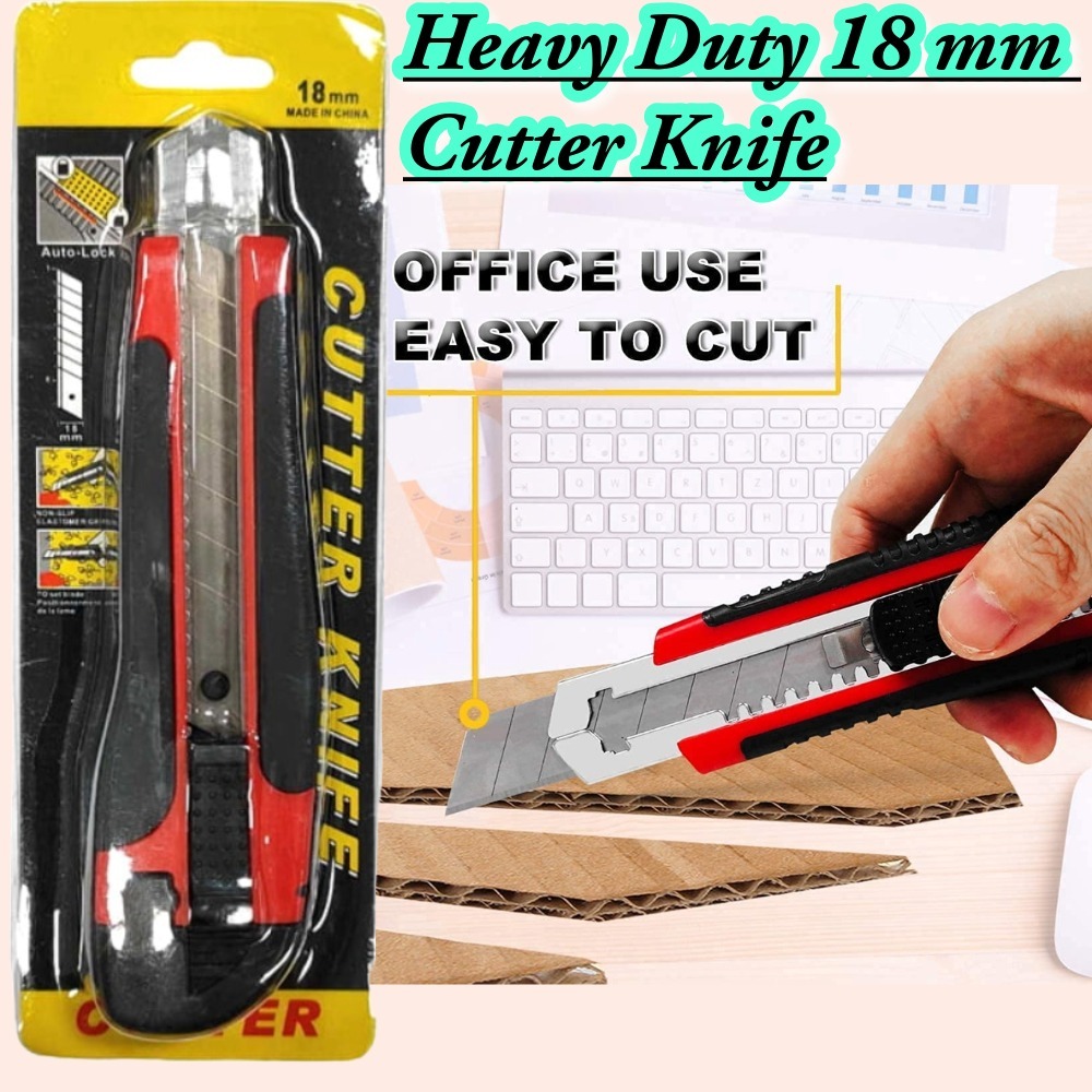 Heavy Duty 18 mm Cutter Knife Blades (Red) | Shopee Philippines