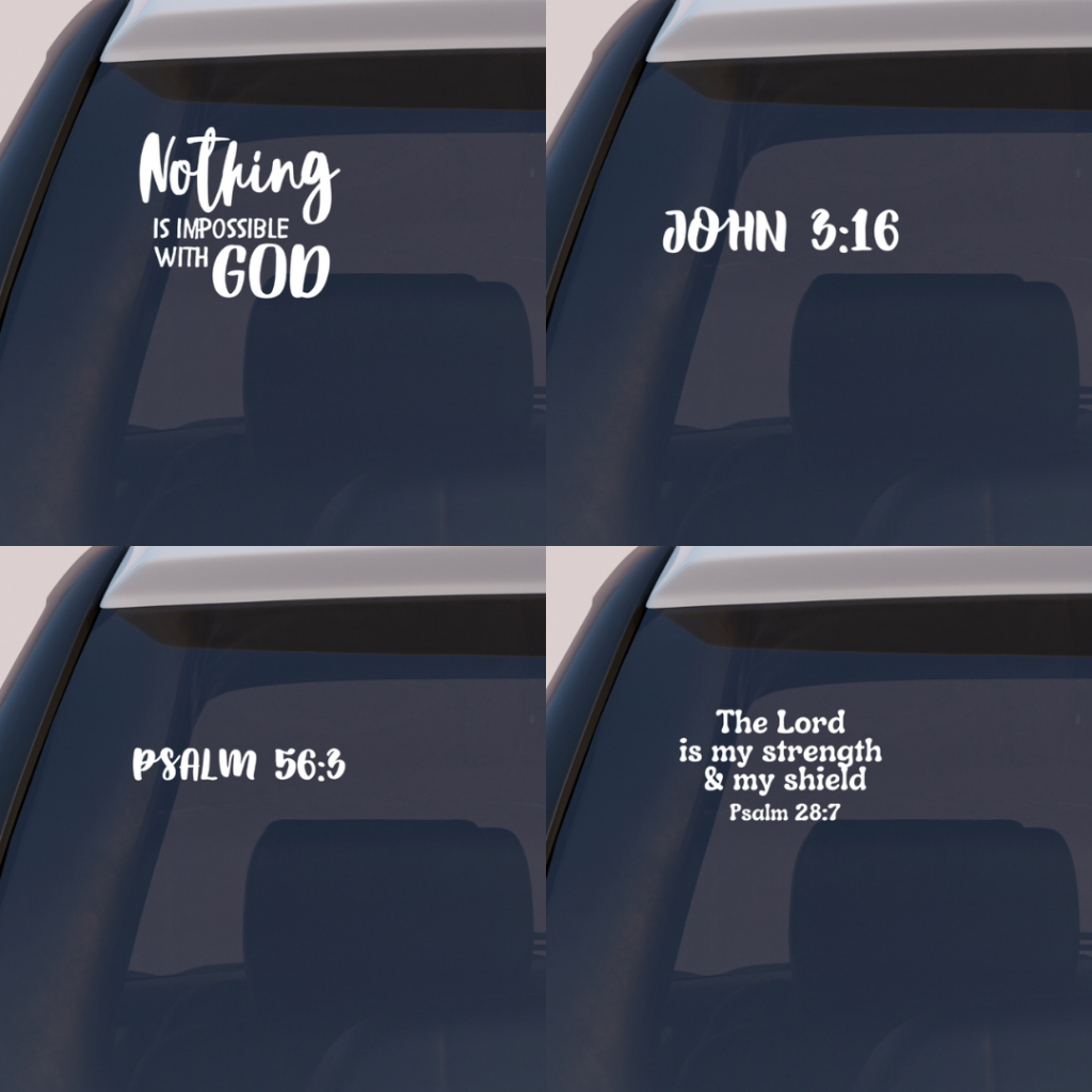 Car Decal Sticker Bible Verse - Waterproof | Shopee Philippines