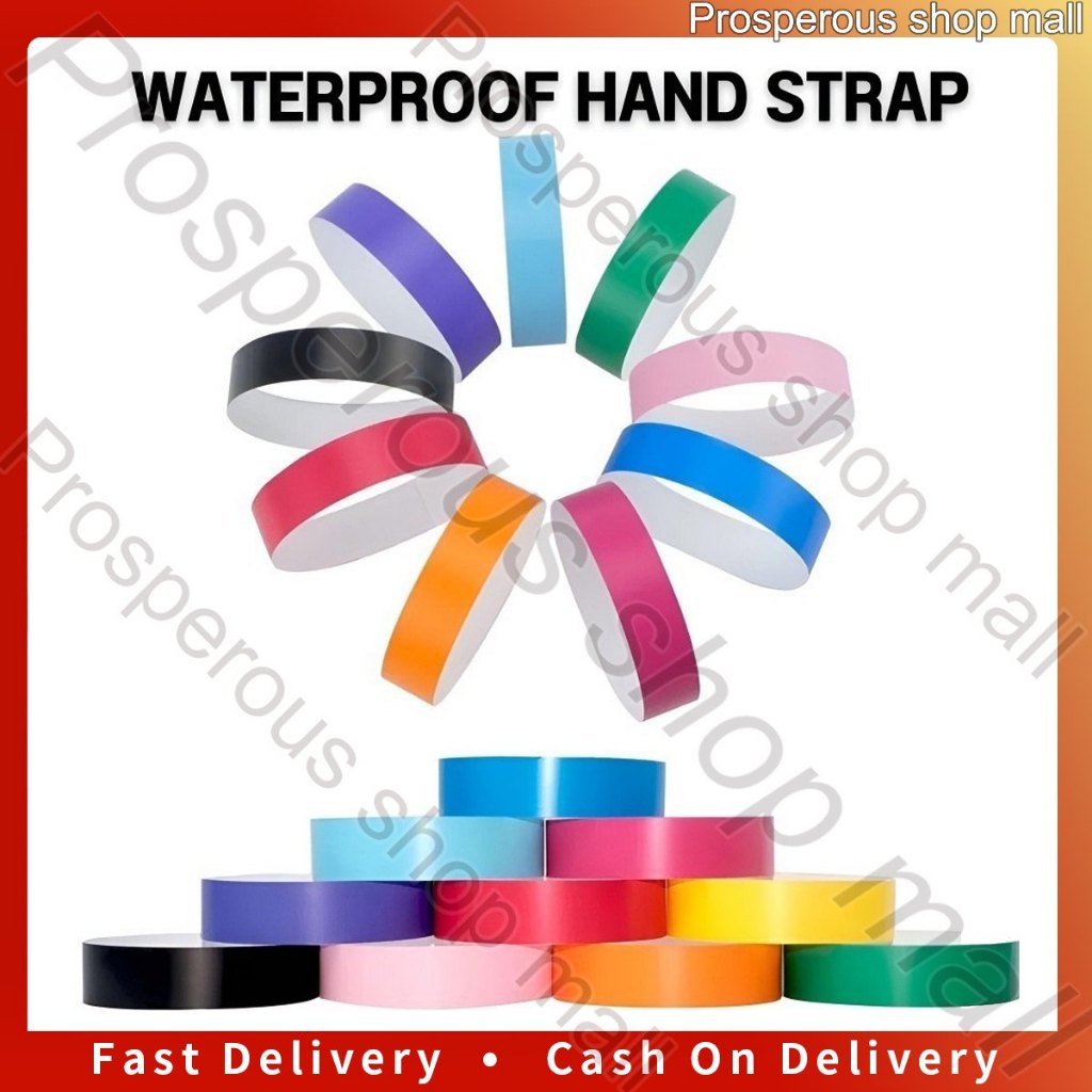 Waterproof wristband sticker Paper Wristband tyvek paper hand sticker ...