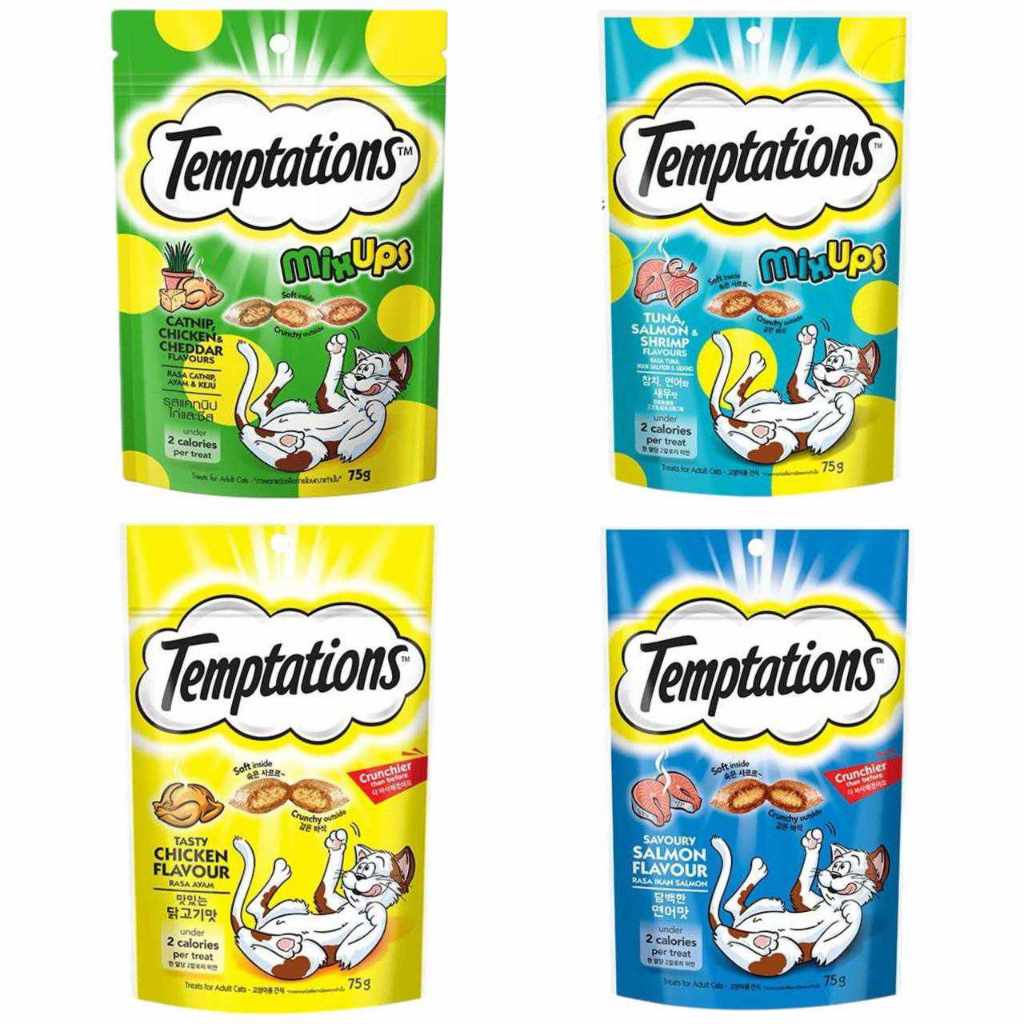 Temptations Cat Biscuits in 4 variants - SOLD PER PACK / PER VARIANT ...