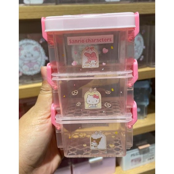 MINISO SANRIO CHARACTERS STORAGE COLLECTION 3 LAYERED STORAGE BOX ...