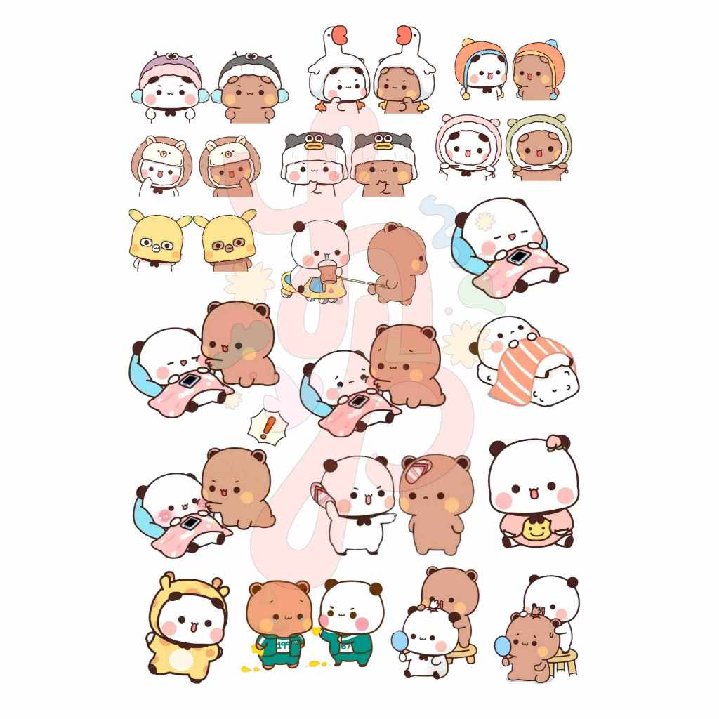 Bubu and Dudu Sticker Packs, Waterproof Stickers | Shopee Philippines