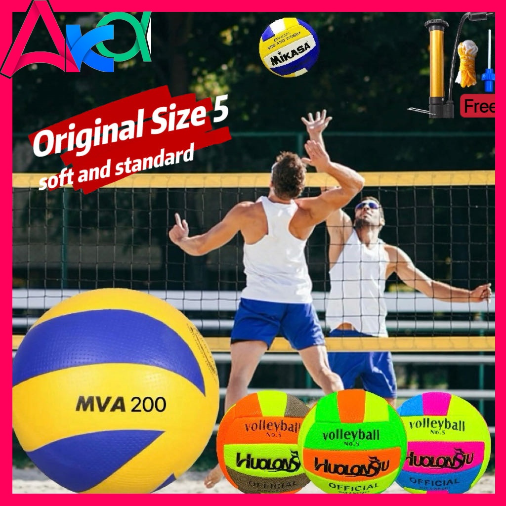 Free pump original MIKASA MVA200 volleyball ball outdoor bola ng ...