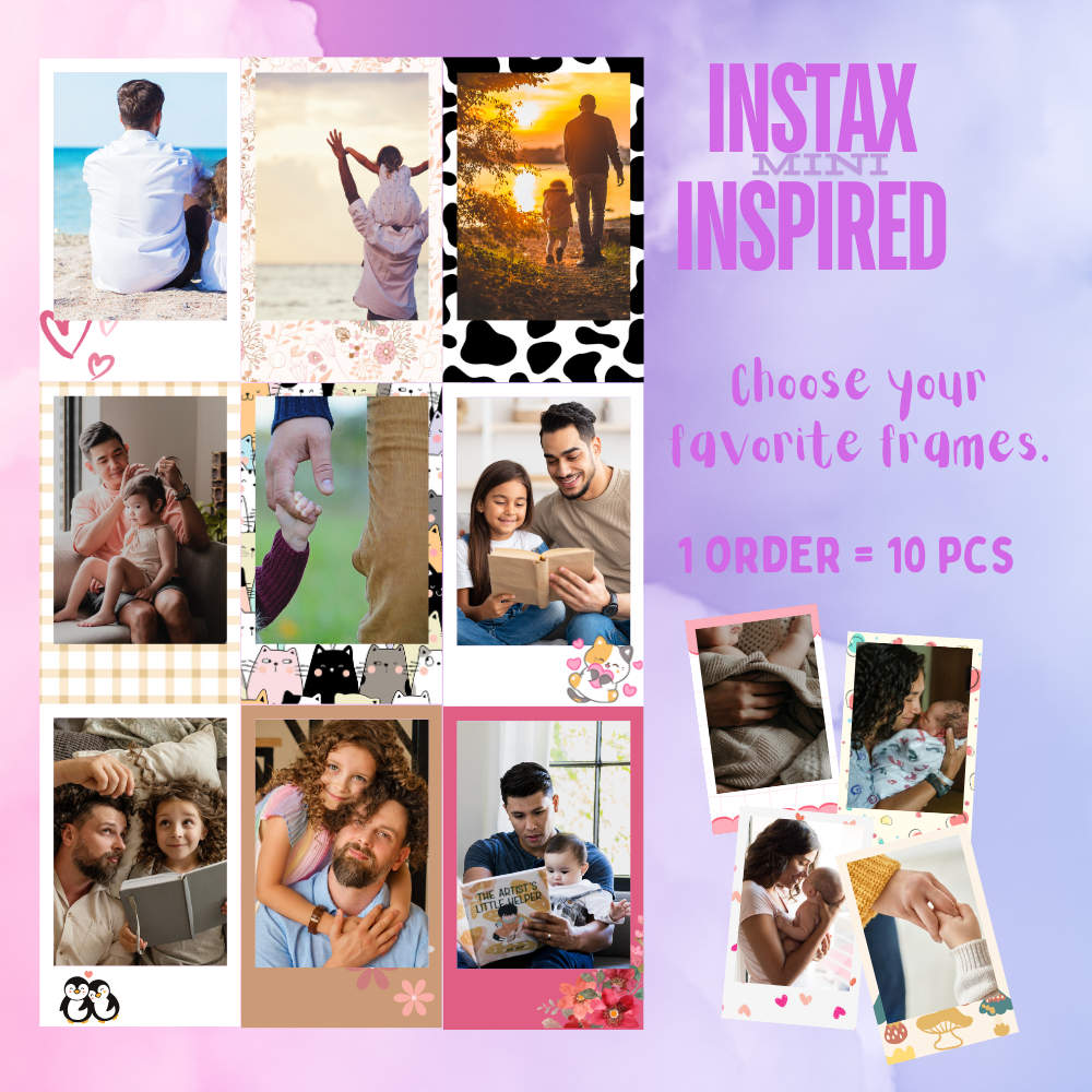 Sakura Frame/Background Instax Inspired Mini Photos Set - 10 pcs ...