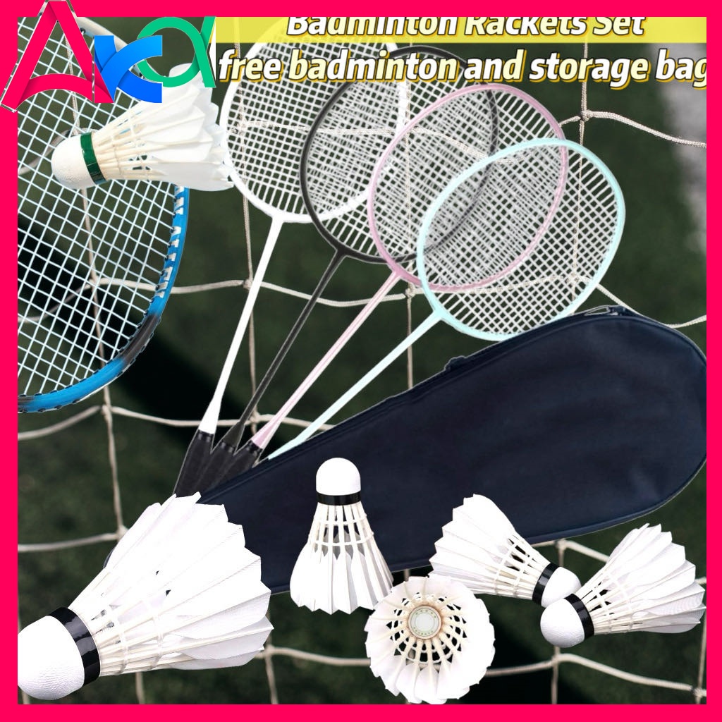 2 pcs badminton racket original set raketa badminton original ...