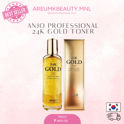ANJO Professional 24k Gold Toner 120 mL | Shopee Philippines