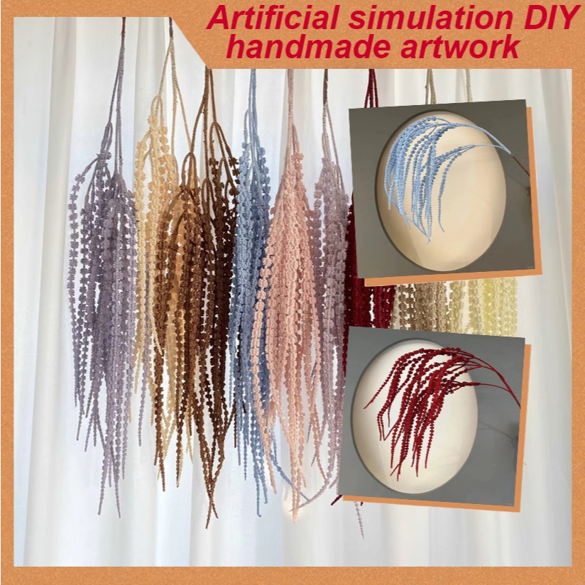 5pcs Artificial Plants Imitation Hanging Rice Beads Indoor Home ...