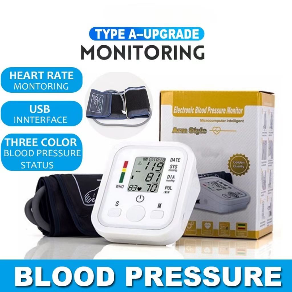 Electronic Digital Blood Pressure Monitor Arm Blood Pressure Accurate ...