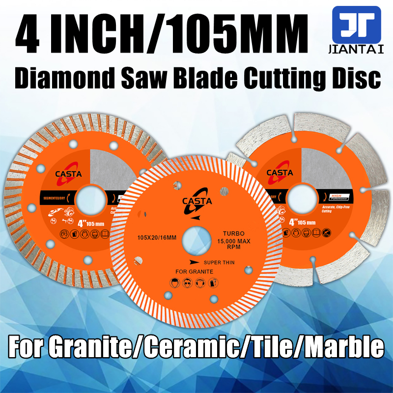 Diamond Turbo Blade 4-Inch Cutting Disc Saw Blade For Porcelain Ceramic ...