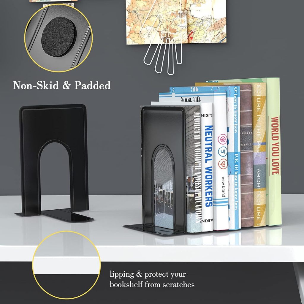 1 Pair OF L-Shaped Book Clips On Student Desks Bookshelves Library ...